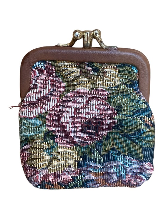 Bagland Handbags - Bagland Vintage Baroque Tapestry Kisslock Small Coin Purse